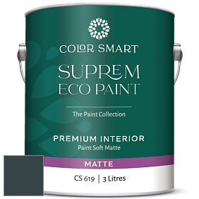 COLOR SMART CS 619 SUPREM ECO PAINT матовая краска цвет RAL 7026 