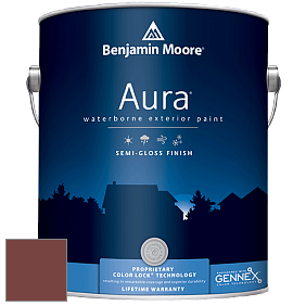 Benjamin Moore Aura 632 Waterborne Exterior Semi-Gloss Finish краска цвет 2084-10 Brick Red