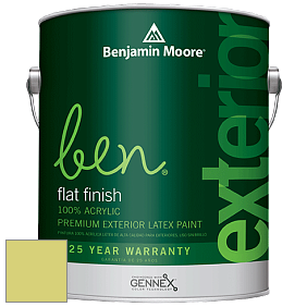 Benjamin Moore Ben 541 Waterborne Exterior Flat Finish краска цвет 403 Candy Green