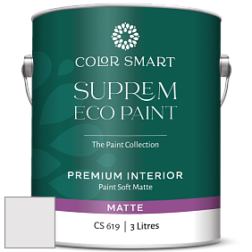 COLOR SMART CS 619 SUPREM ECO PAINT матовая краска цвет 2116-70 Mirage White