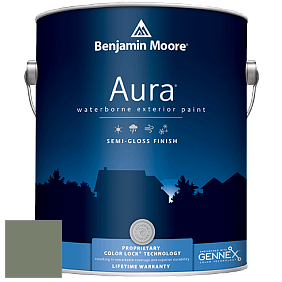 Benjamin Moore Aura 632 Waterborne Exterior Semi-Gloss Finish краска цвет 468 Cambridge Green