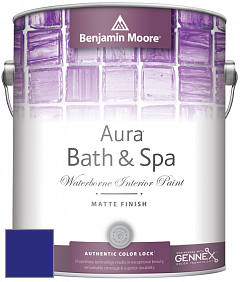 Benjamin Moore Aura 532 Bath & Spa Waterborne Interior Paint Matte Finish краска цвет RAL 5002 