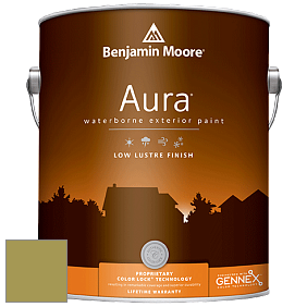 Benjamin Moore Aura 634 Waterborne Exterior Low Lustre Finish краска цвет 2147-30 JalapeÃ±o Pepper