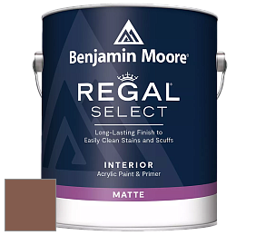 Benjamin Moore 548 IRegal Select Interior Paint - Matte краска цвет 1225 Abbey Brown