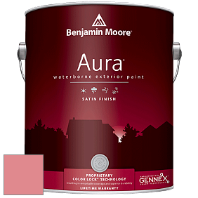 Benjamin Moore Aura 631 Waterborne Exterior Satin Finish краска цвет 2008-40 Hydrangea Flowers