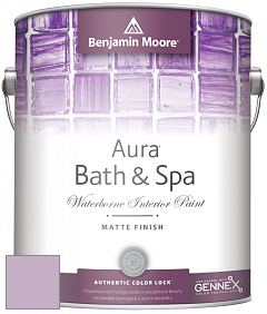 Benjamin Moore Aura 532 Bath & Spa Waterborne Interior Paint Matte Finish краска цвет 1376 Angelina
