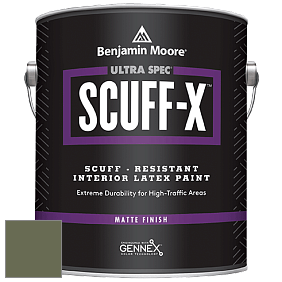 Benjamin Moore 484 Ultra Spec SCUFF-X Interior Matte Finish краска цвет 441 Alligator Alley