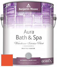 Benjamin Moore Aura 532 Bath & Spa Waterborne Interior Paint Matte Finish краска цвет NCS S 0585-Y70R 