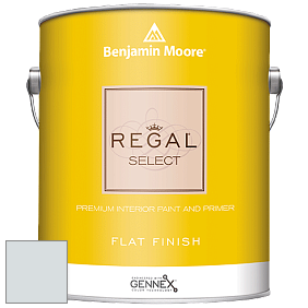 Benjamin Moore 547 Regal Select Waterborne Interior Flat Finish краска цвет 875 Blue Veil