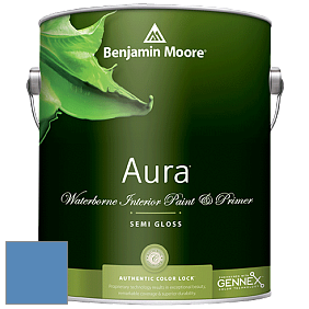 Benjamin Moore Aura 528 Waterborne Interior Semi-gloss Finish краска цвет 818 Watertown