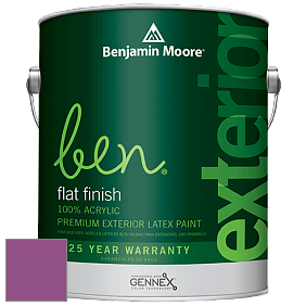 Benjamin Moore Ben 541 Waterborne Exterior Flat Finish краска цвет 2074-30 Twilight Magenta