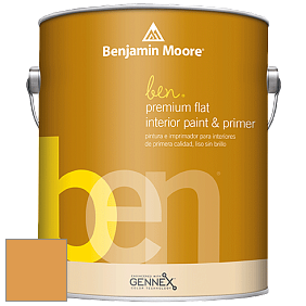 Benjamin Moore Ben W625 Premium Interior Latex Flat краска цвет 175 Mayan Gold