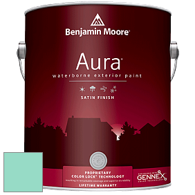 Benjamin Moore Aura 631 Waterborne Exterior Satin Finish краска цвет 2043-50 South Beach