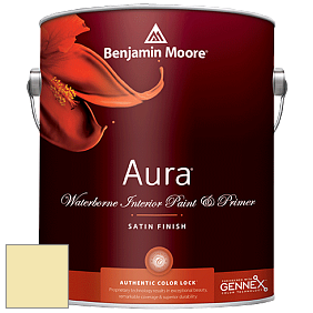 Benjamin Moore Aura 526 Waterborne Interior Satin Finish покрытие цвет NCS S 0520-G90Y 