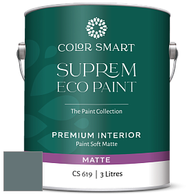 COLOR SMART CS 619 SUPREM ECO PAINT матовая краска цвет NCS S 6010-B30G 