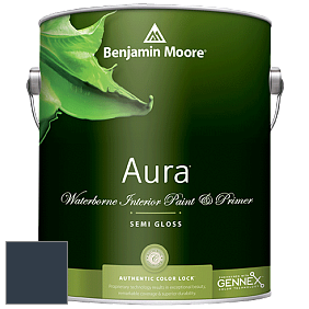 Benjamin Moore Aura 528 Waterborne Interior Semi-gloss Finish краска цвет RAL 5008 