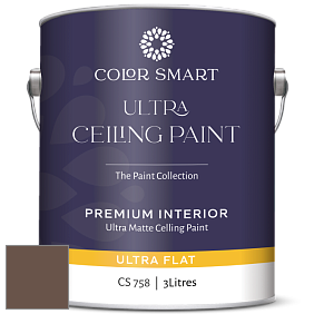COLOR SMART CS 758 ULTRA CEILING PAINT ультраматовая краска цвет 2107-20 Mocha Brown