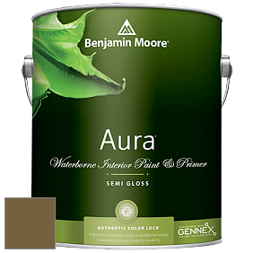 Benjamin Moore Aura 528 Waterborne Interior Semi-gloss Finish краска цвет NCS S 6030-G90Y 