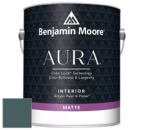 Benjamin Moore Aura 522 Interior Paint - Matte краска цвет 679 Olympus Green