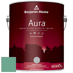 Benjamin Moore Aura 631 Waterborne Exterior Satin Finish краска цвет 600 Medici Malachite