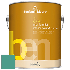 Benjamin Moore Ben W625 Premium Interior Latex Flat краска цвет NCS S 3040-B80G 