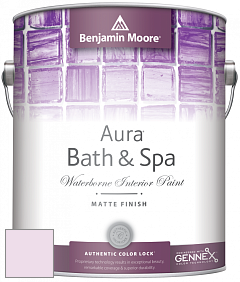 Benjamin Moore Aura 532 Bath & Spa Waterborne Interior Paint Matte Finish краска цвет 2075-70 Charming Pink