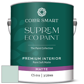 COLOR SMART CS 619 SUPREM ECO PAINT матовая краска цвет 681 Green Wave