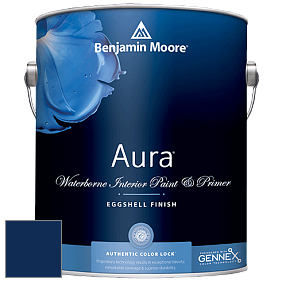 Benjamin Moore Aura 524 Waterborne Interior Eggshell Finish краска цвет RAL 5026 