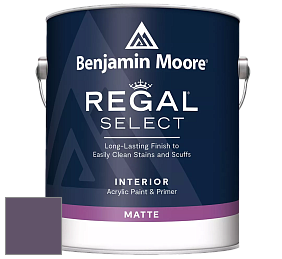 Benjamin Moore 548 IRegal Select Interior Paint - Matte краска цвет 2072-30 Purple Lotus