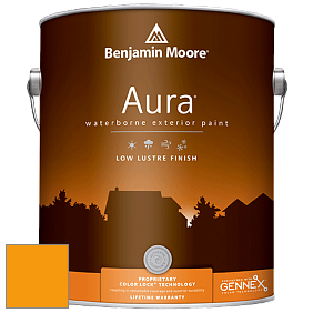 Benjamin Moore Aura 634 Waterborne Exterior Low Lustre Finish краска цвет 2018-20 Mandarin Orange