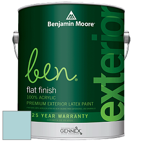 Benjamin Moore Ben 541 Waterborne Exterior Flat Finish краска цвет 723 Spring Rain