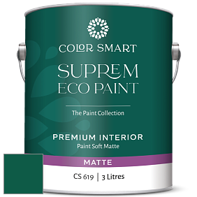 COLOR SMART CS 619 SUPREM ECO PAINT матовая краска цвет NCS S 5540-B90G 