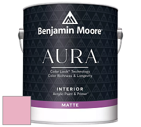Benjamin Moore Aura 522 Interior Paint - Matte краска цвет 2087-50 Strawberry Sorbet