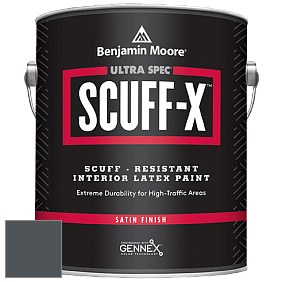Benjamin Moore 486 Ultra Spec SCUFF-X Interior Satin Finish краска цвет 1638 Midnight Blue
