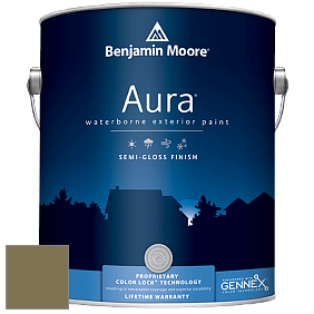 Benjamin Moore Aura 632 Waterborne Exterior Semi-Gloss Finish краска цвет 497 Shady Lane