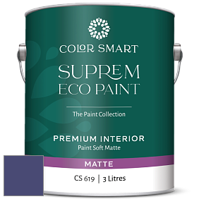 COLOR SMART CS 619 SUPREM ECO PAINT матовая краска цвет 2068-20 Grape Gum