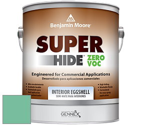 Benjamin Moore 357 Super Hide Zero Voc Interior Eggshell краска цвет 592 Rosamilia Green