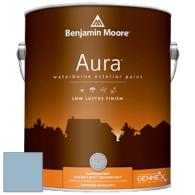 Benjamin Moore Aura 634 Waterborne Exterior Low Lustre Finish краска цвет 837 Sheer Romance