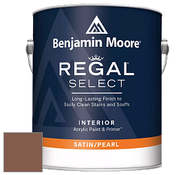 Benjamin Moore 550 Regal Select Waterborne Interior Pearl Finish краска цвет 1225 Abbey Brown
