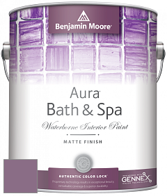 Benjamin Moore Aura 532 Bath & Spa Waterborne Interior Paint Matte Finish краска цвет 1378 Lazy Afternoon