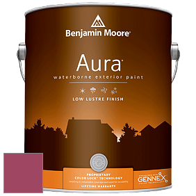 Benjamin Moore Aura 634 Waterborne Exterior Low Lustre Finish краска цвет 2078-20 Raspberry Glaze