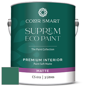 COLOR SMART CS 619 SUPREM ECO PAINT матовая краска цвет 2047-20 Manor Green