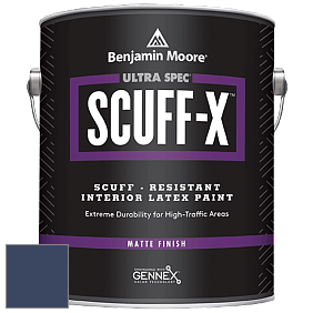 Benjamin Moore 484 Ultra Spec SCUFF-X Interior Matte Finish краска цвет 2064-10 Bold Blue
