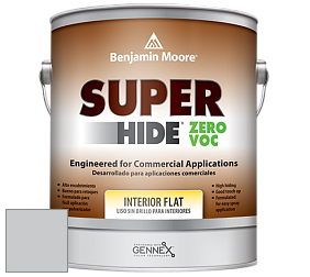 Benjamin Moore 355 Super Hide Zero Voc Interior Flat краска цвет 1612 Pelican Gray