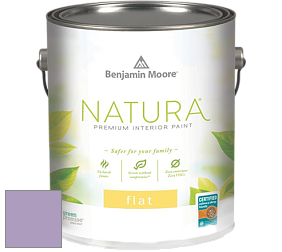 Benjamin Moore 512 Natura Interior Flat Finish матовая краска цвет 1390 Hydrangea