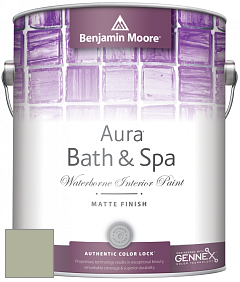 Benjamin Moore Aura 532 Bath & Spa Waterborne Interior Paint Matte Finish краска цвет AF-455 