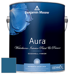 Benjamin Moore Aura 524 Waterborne Interior Eggshell Finish краска цвет 2060-20 California Blue