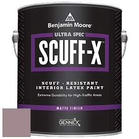Benjamin Moore 484 Ultra Spec SCUFF-X Interior Matte Finish краска цвет 1251 Mulberry Wine