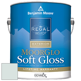 Benjamin Moore W096 Regal Select Exterior Paint-Moor GloSoft Gloss Finish краска цвет 866 Winter Ice