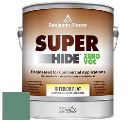 Benjamin Moore 355 Super Hide Zero Voc Interior Flat краска цвет 642 Palm Trees